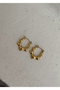 Heliophilia Silver Pendientes de Acero Dorados